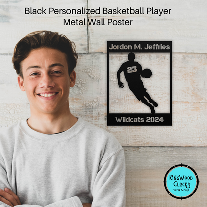 Personalized Basketball Metal Wall Art Poster, Drivetime