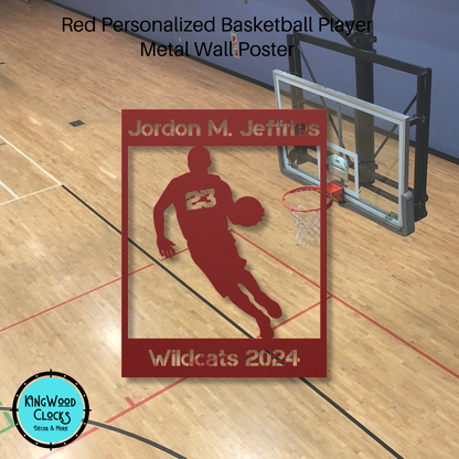 Personalized Basketball Metal Wall Art Poster, Drivetime