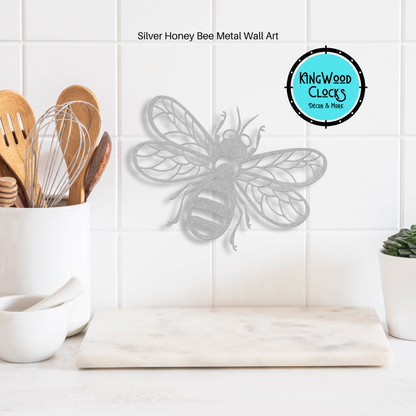 Honey Bee Metal Wall Art, Outdoor Garden Beehive Decor, Outside Fence Hanging Artwork, Honey Bee lover, Bug Art, Kids Bedroom Decor Ideas