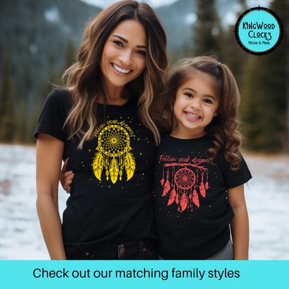 Starry Dreamcatcher T-Shirt, Unisex, Native American Style, Follow Your Dreams, Boho Apparel, Girls Outfits, Womens TShirts, For Her Gifts matching family styles
