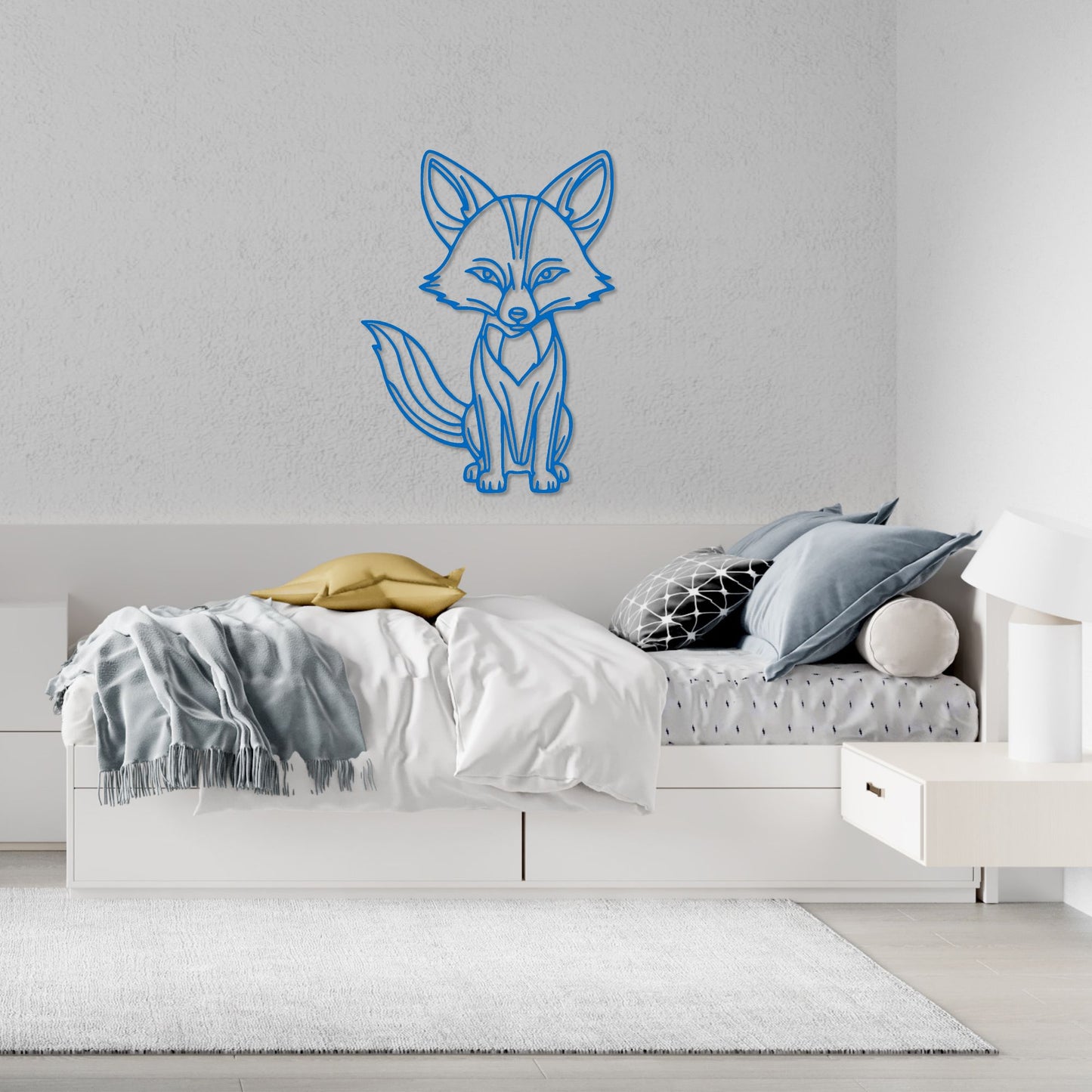 Clever Fox Metal Wall Art