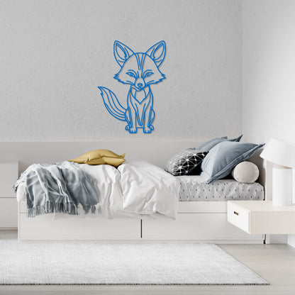 Clever Fox Metal Wall Art