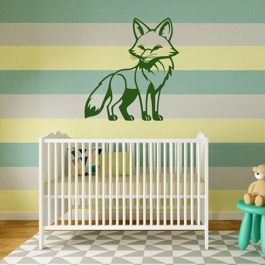 Sly Fox Metal Wall Art, Kids Bedroom Decor, Animal Theme Playroom, Over The Bed Sign, Sons Birthday Gift, Grandson Gift
