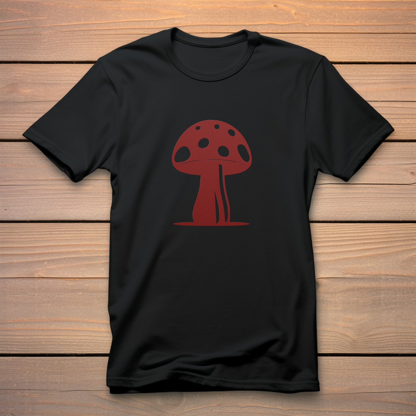 My Mushroom T-Shirt, Unisex Tee For Fungi Lovers, Psychedelic Toadstool Apparel, Red Magic Fungus, Botanical Garden Nerd, Cottagecore Gift black 