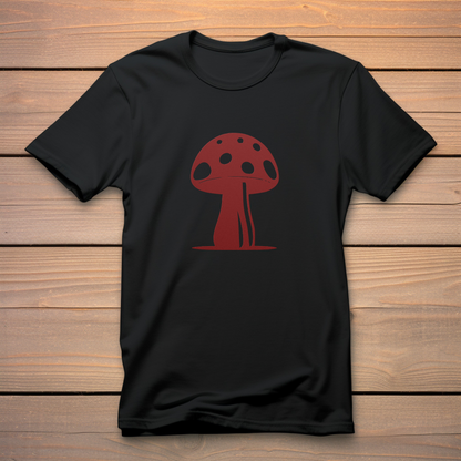 My Mushroom T-Shirt, Unisex Tee For Fungi Lovers, Psychedelic Toadstool Apparel, Red Magic Fungus, Botanical Garden Nerd, Cottagecore Gift black 