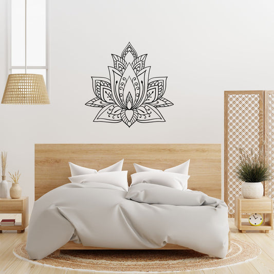 Lotus Mandala Metal Wall Art