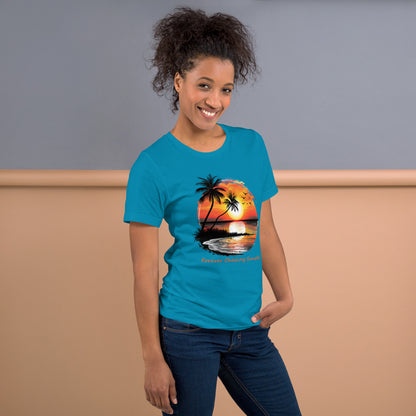 Chasing Sunsets T-shirt, Unisex, Beachy Summertime Vibes, Orange Sunset Rays, Matching Family Tees, Twin Girls Vacation Outfit, Gift For Her