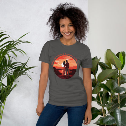 Chasing Sunsets With You T-shirt, Unisex, Matching Couple Vacation, Romantic Newlyweds, His and Hers Cruise Vacay Tee, Family Beach Trip