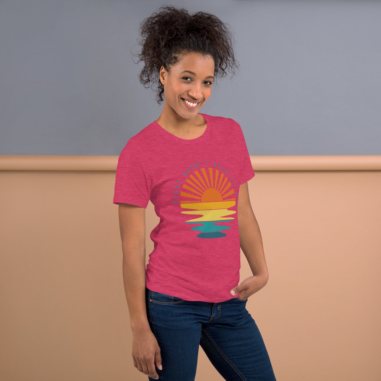 I Need To Be Sunset T-Shirt, Unisex, Beachy Summertime Vibes, Retro Sunset Rays, Matching Family Tees, Girls Vacation Outfits,  Gift For Her
