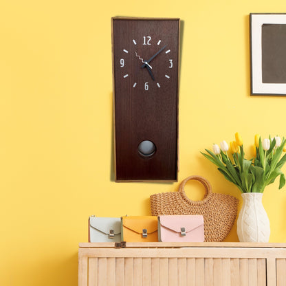 SOLD - KingWood Pendulum Clock In Cedar & Zebra Wood