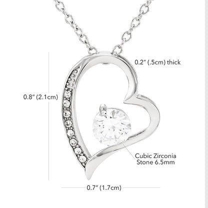 My Amazing Mom Necklace Measure size chart