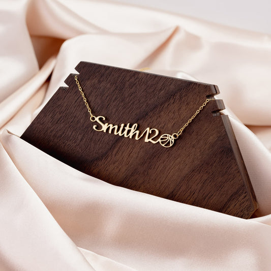 Personalized Sports Mom Name Necklace Gift for Mother's Day