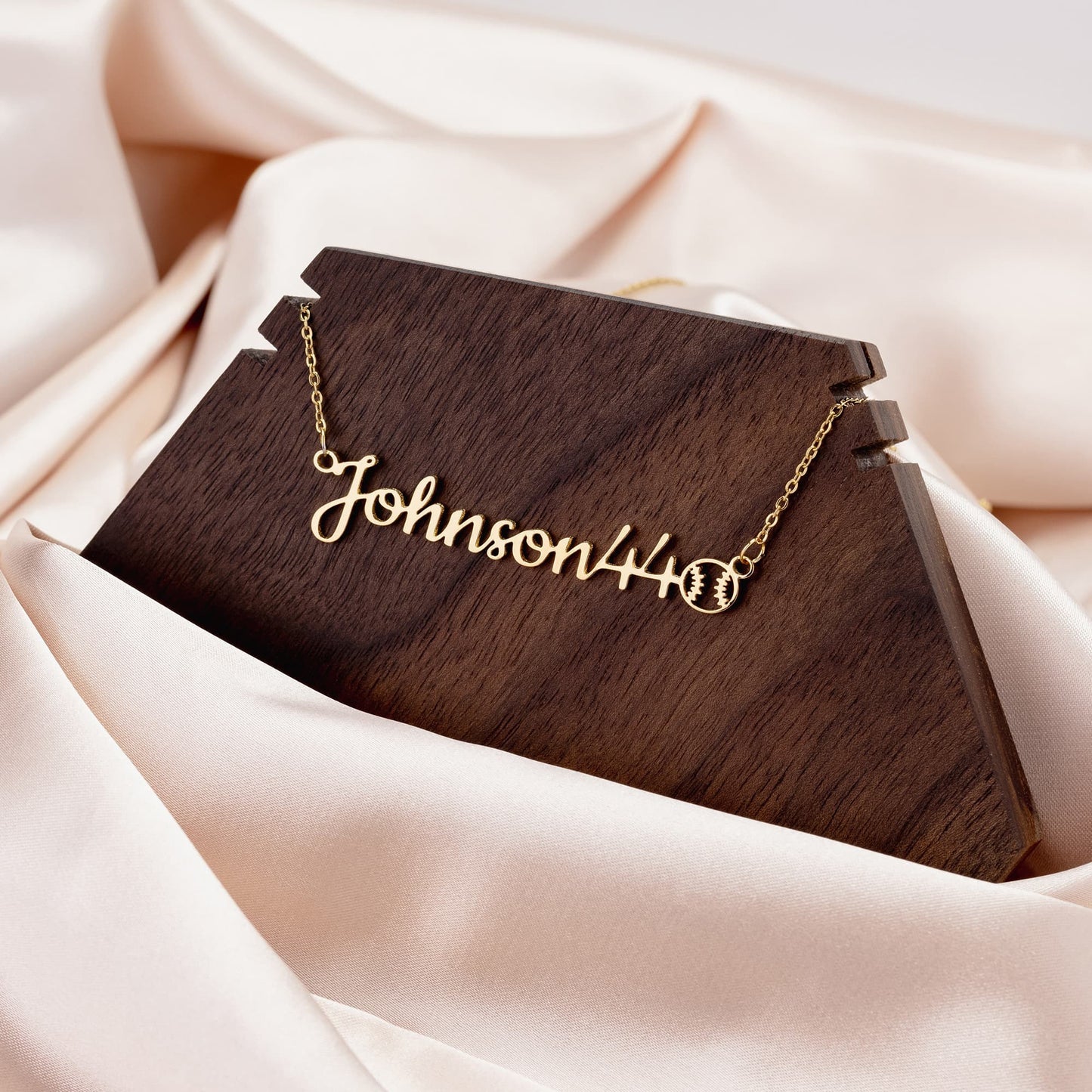 Personalized Sports Mom Name Necklace Gift for Mother's Day